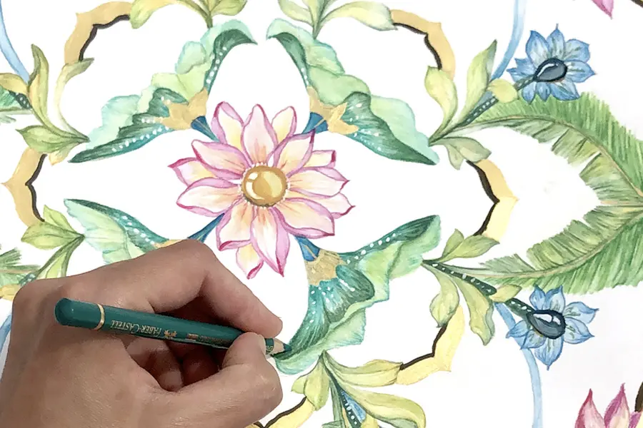 Botanical Mandala Art Workshop at House of Estila
