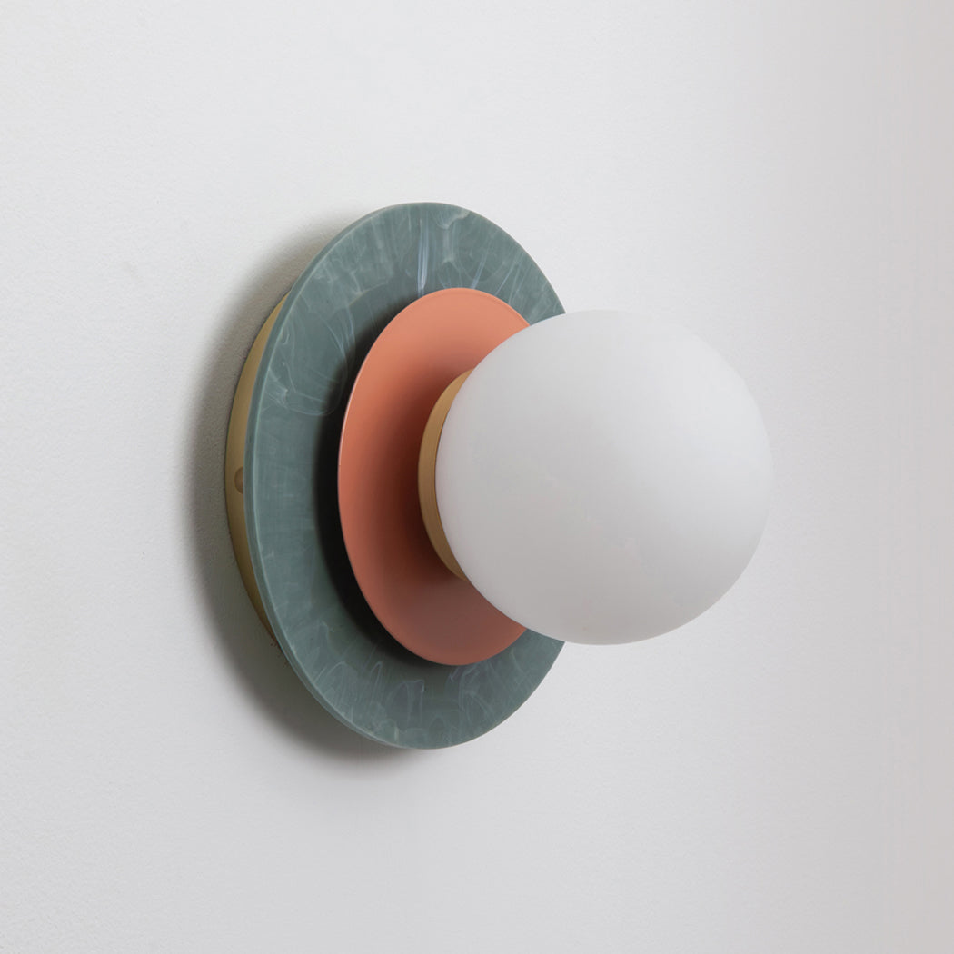 Aurora Wall Light - Marbled Recycled Plastic