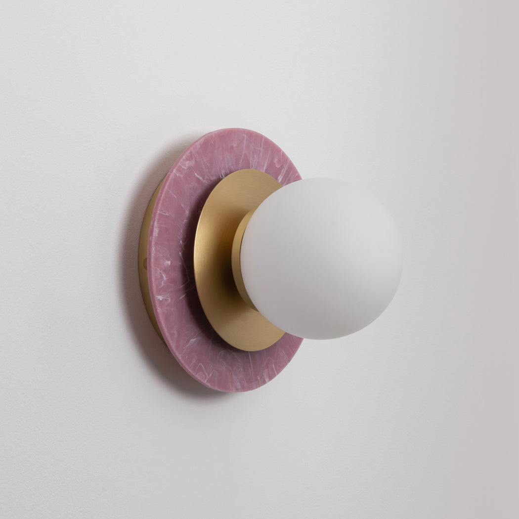 Aurora Wall Light - Marbled Recycled Plastic