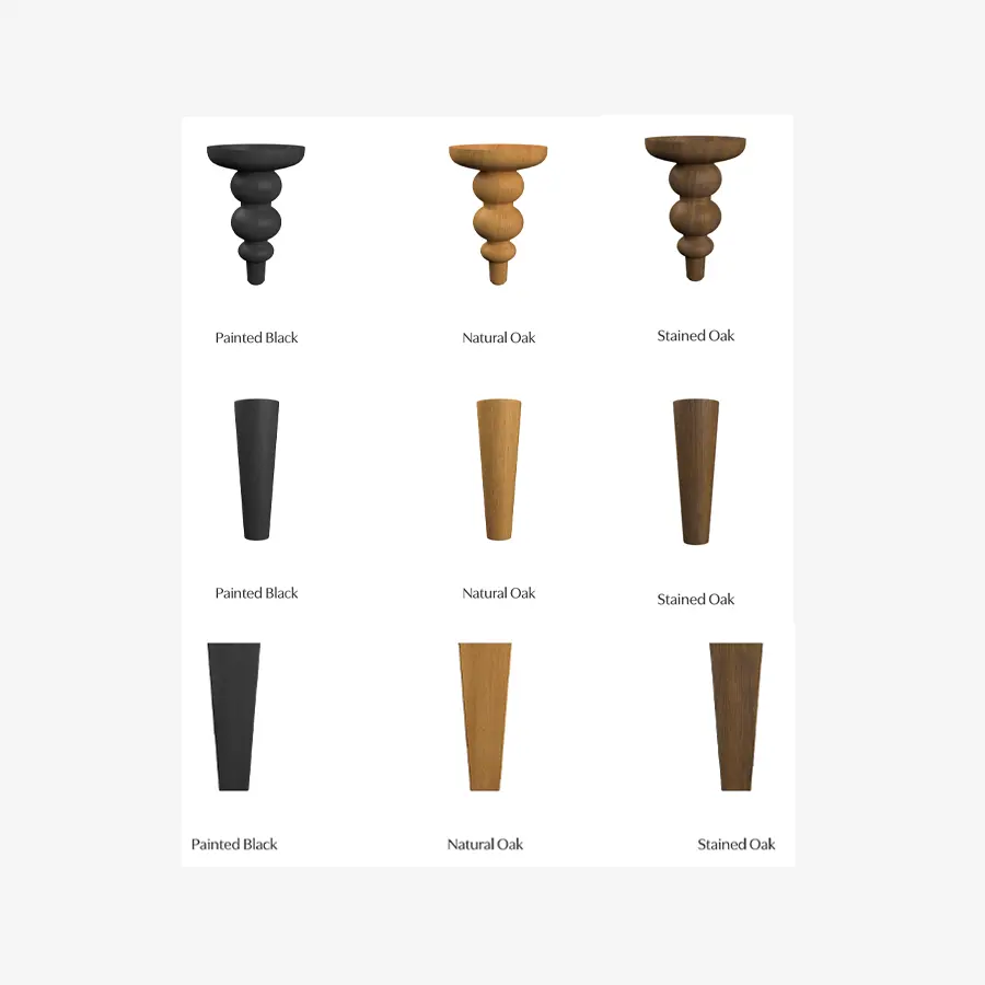 Wharfe sofa leg options