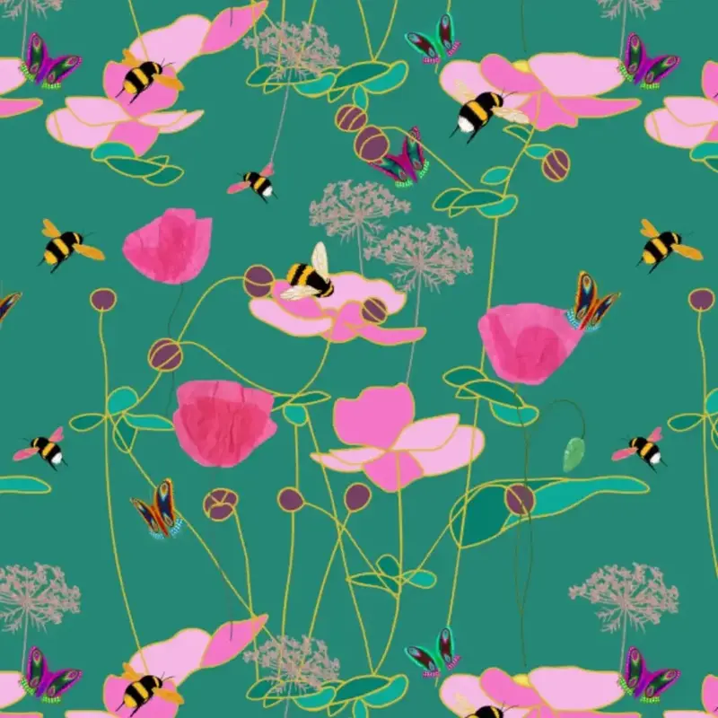 Luxury Fabrics - When You Have Wings (Emerald)