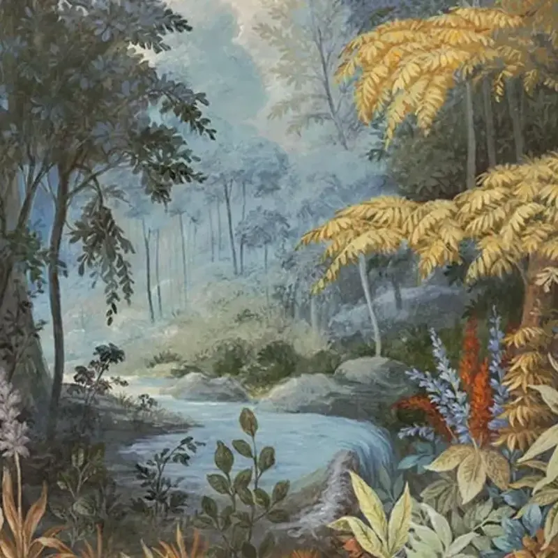 Arbour in Cerulean | Wallpaper Mural on Premier Vinyl