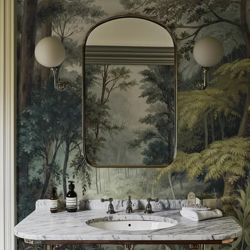 Arbour in Moss | Wallpaper Mural on Premier Vinyl