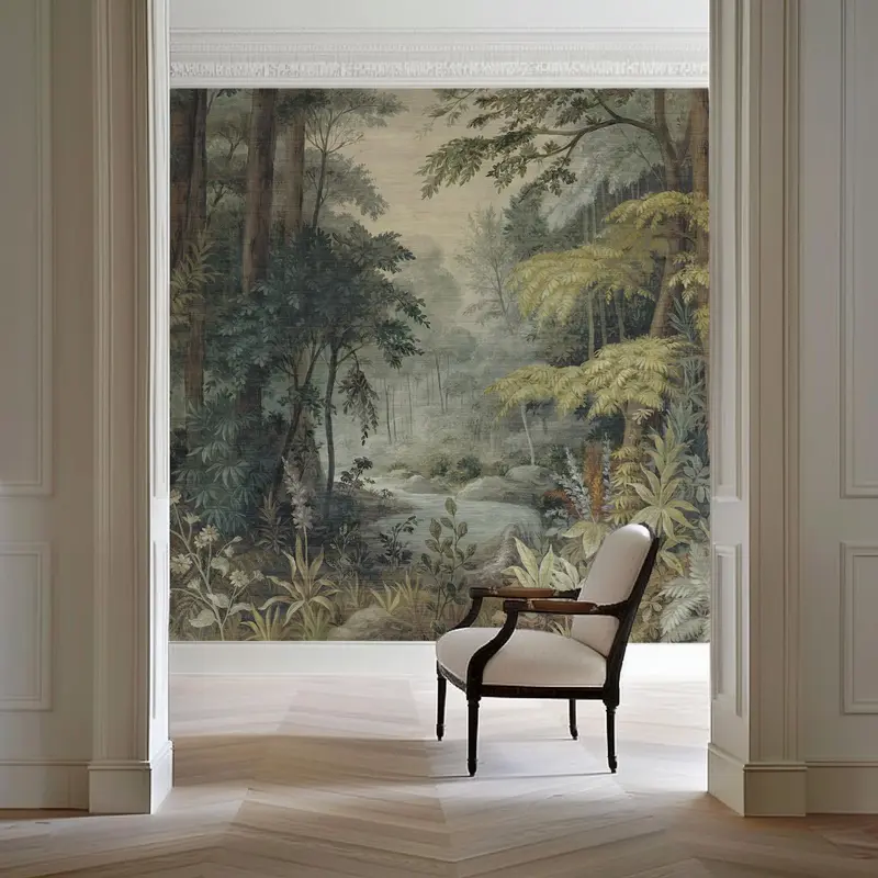 Arbour in Moss | Wallpaper Mural on Premier Vinyl