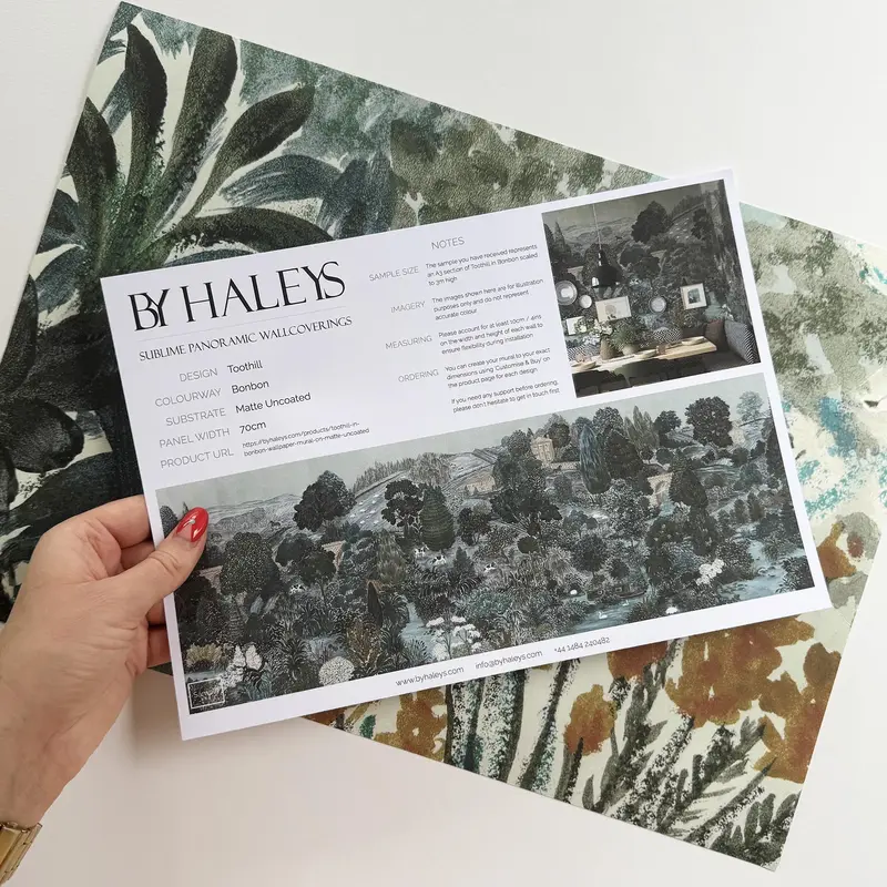 Toothill in Bonbon | Wallpaper Mural on Matte Uncoated