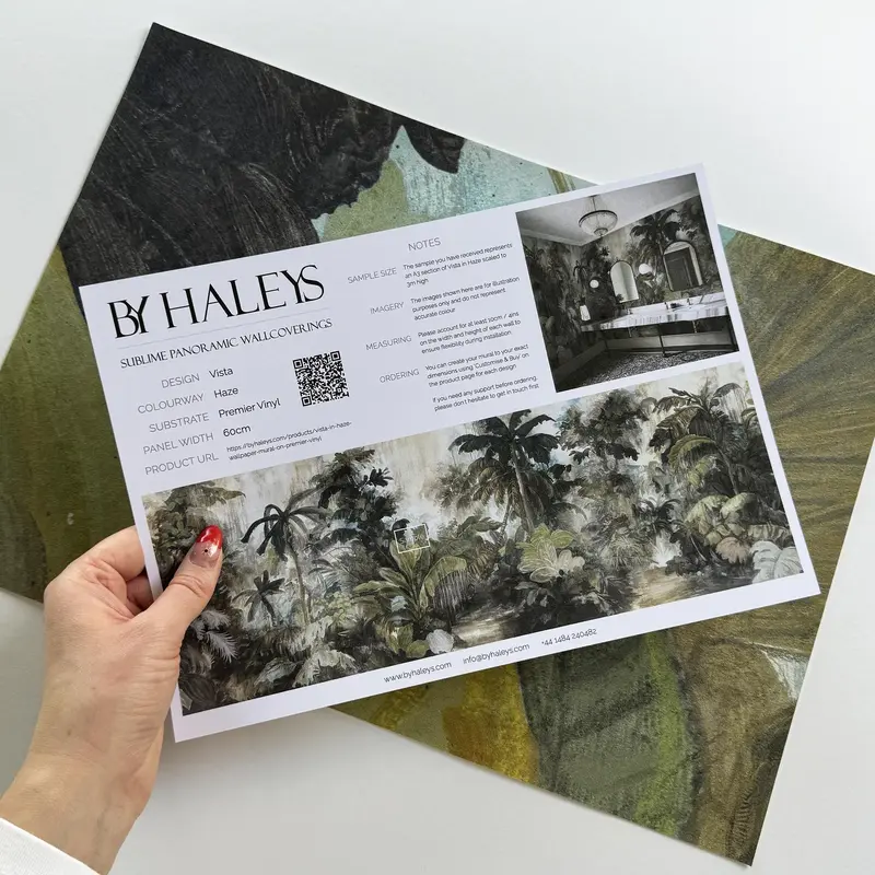 Vista in Haze | Wallpaper Mural on Premier Vinyl