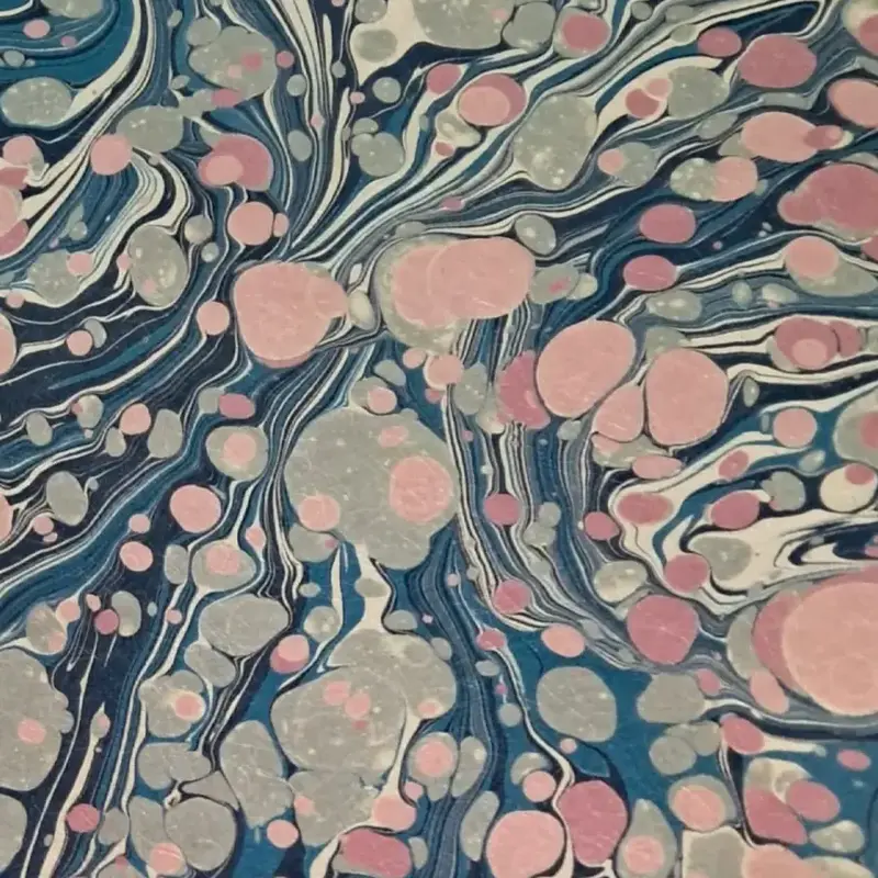 Marbled Wallpaper Flora Col Rosa Mica Coated Non Woven