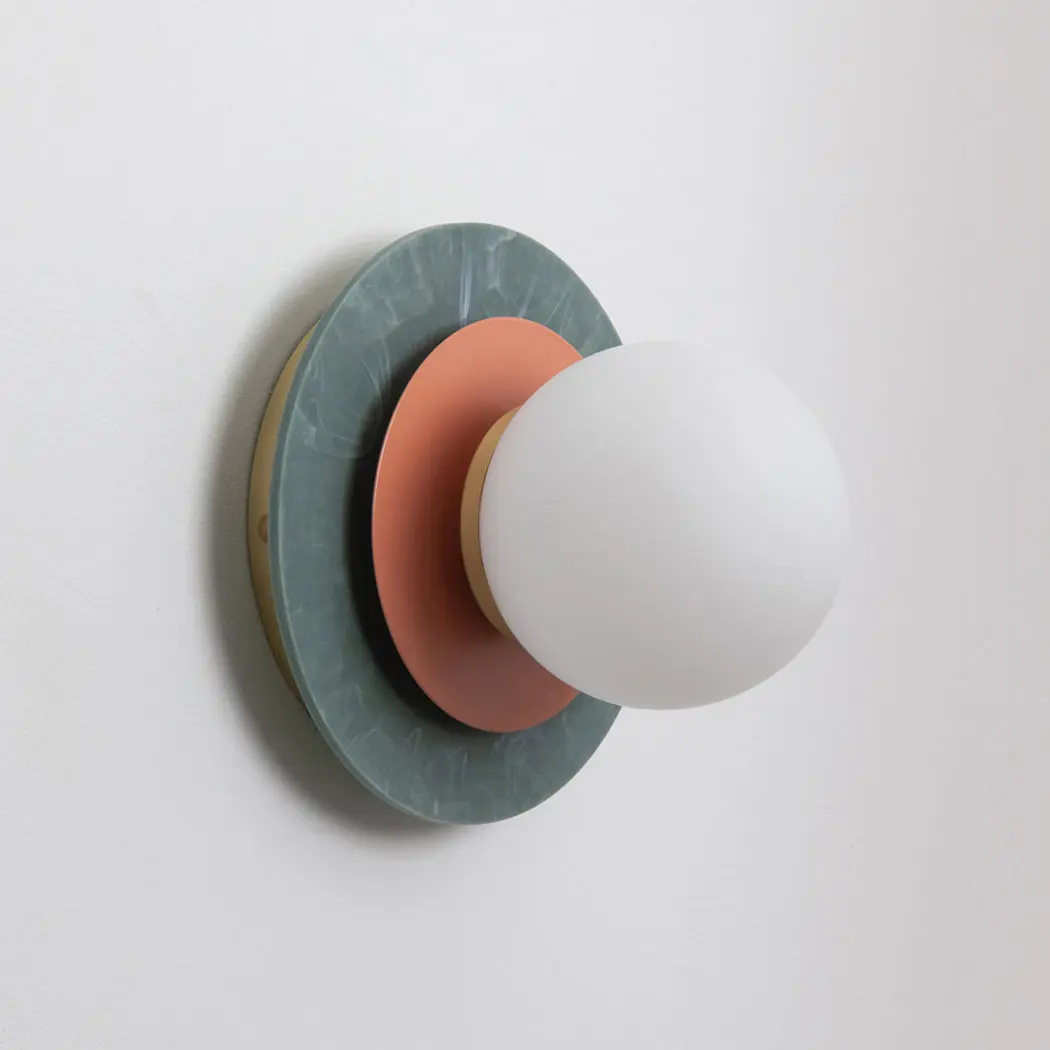 Aurora Wall Light - Marbled Recycled Plastic