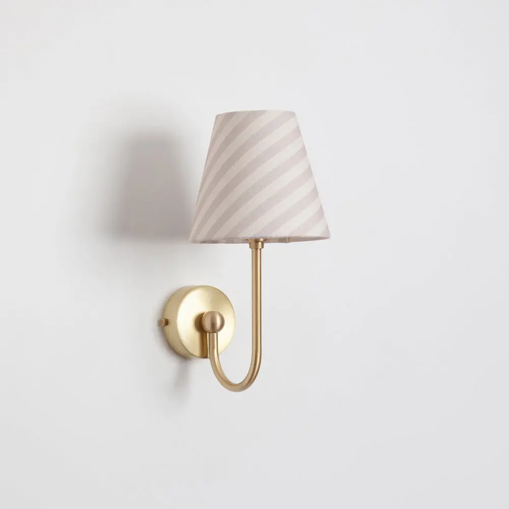 Juno Wall Light - Striped Linen