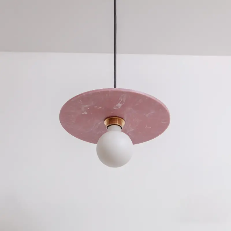 Arc Pendant Light - Marbled Recycled Plastic