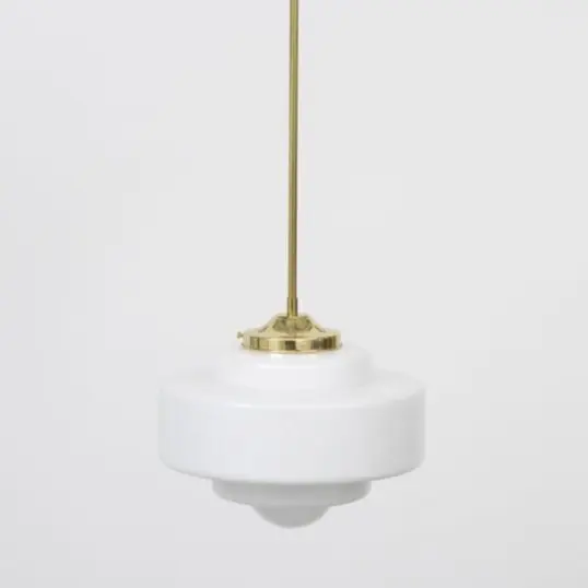 Atlas Opal Glass Stemmed Pendant Light