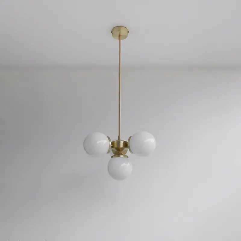 Lir Opal Glass Chandelier