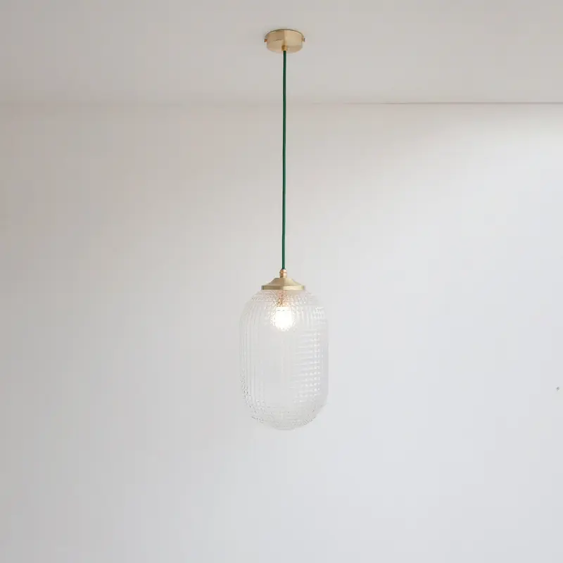 Long Diamond Glass Pendant Light