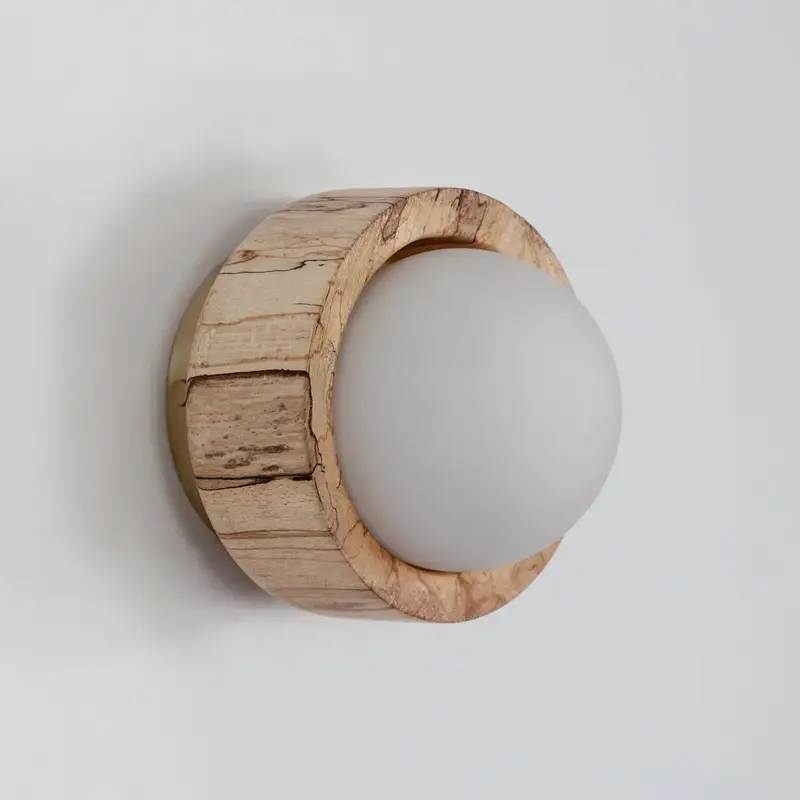 Pearla Wall Light - Hardwood