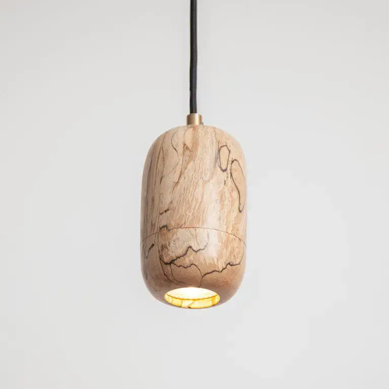 Pod Pendant Light - Hardwood