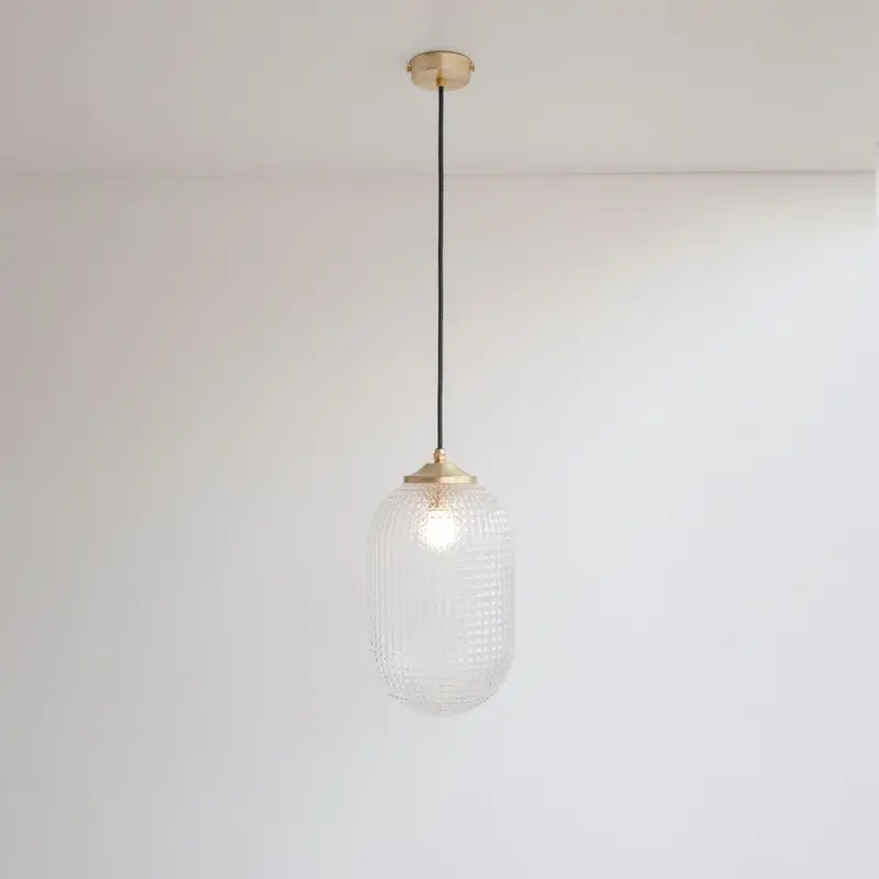 Long Diamond Glass Pendant Light