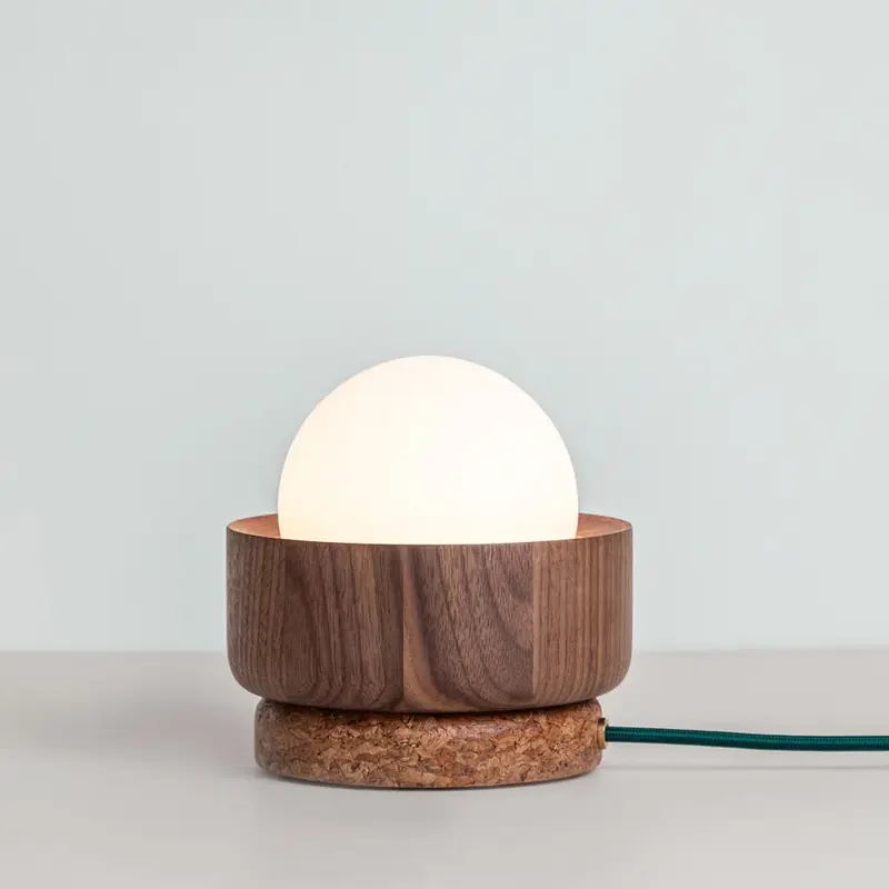 Pearla Table Lamp - Hardwood