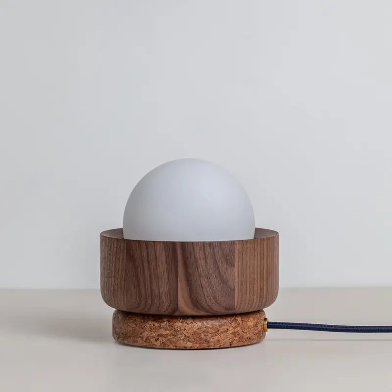 Pearla Table Lamp - Hardwood