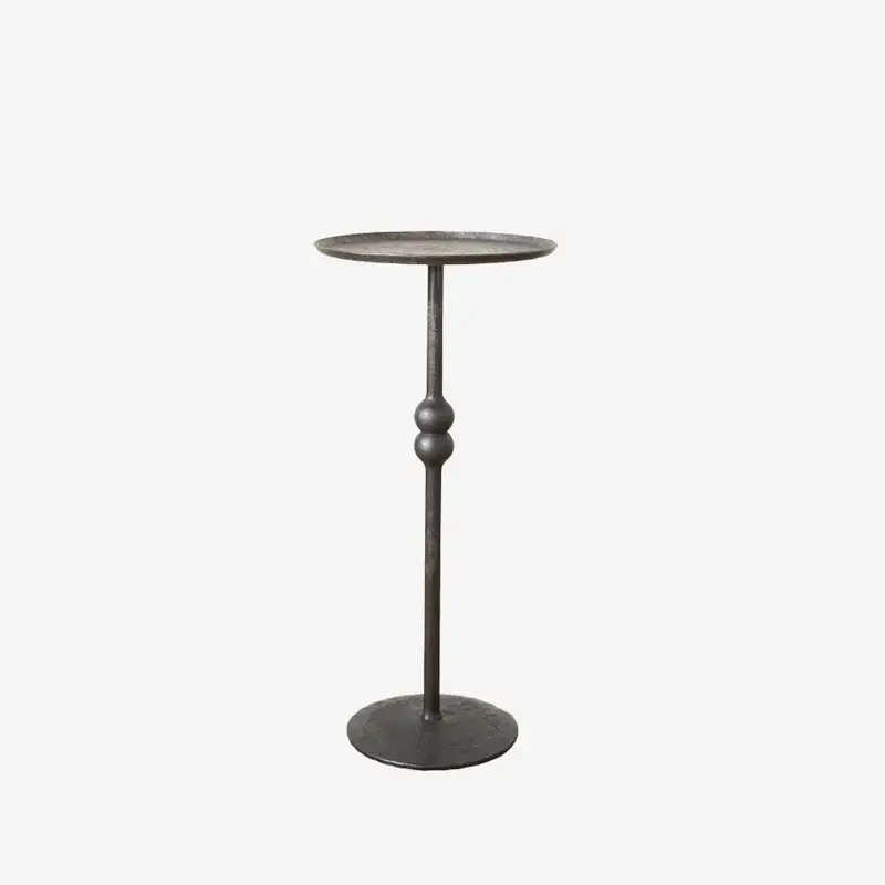 The Brokkr Forged Steel Martini Table - Heavy texture