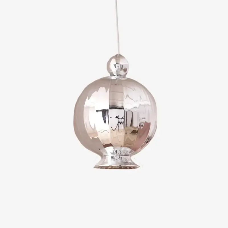 Italian blown glass Witchs ball pendant light