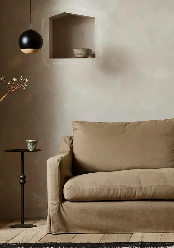 The Conrad skirted Bespoke Sofa by TallBoy Interiors