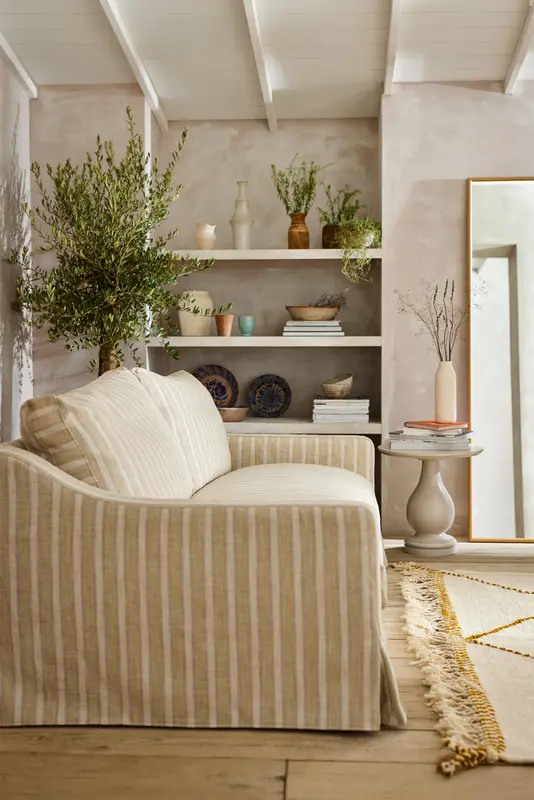 The Conrad skirted Bespoke Sofa by TallBoy Interiors