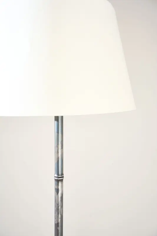 Bespoke Forged steel faux Bamboo floor lamp