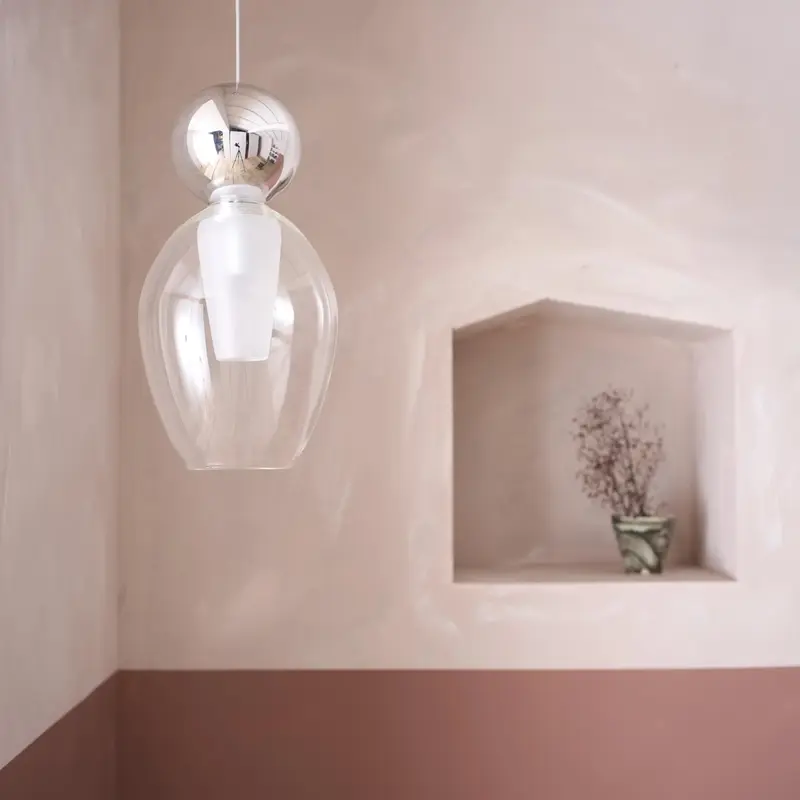 Italian blown glass Ghost pendant lights