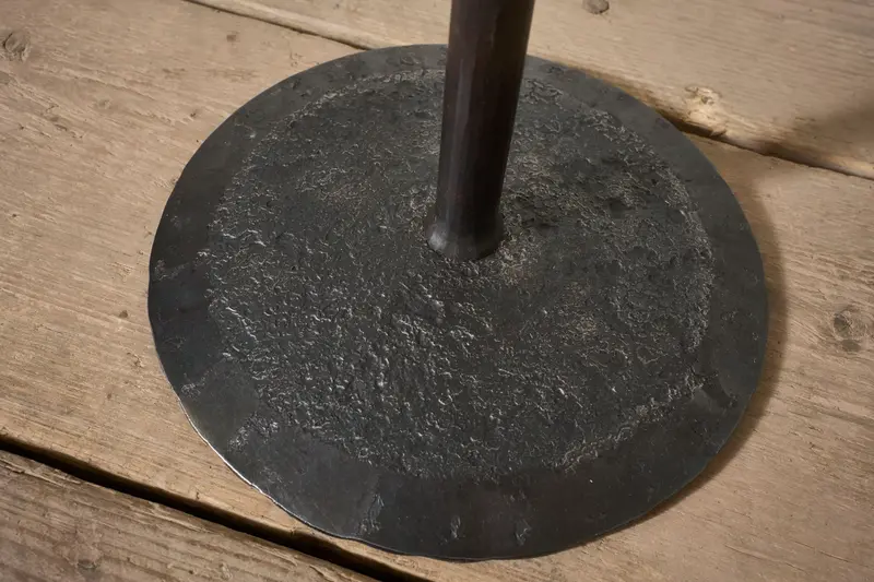 The Brokkr Forged Steel Martini Table - Heavy texture