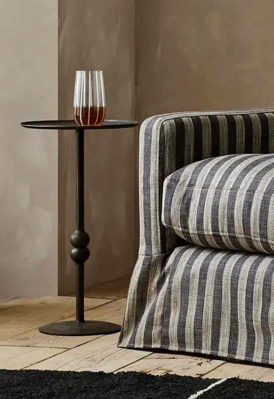 The Brokkr Forged Steel Martini Table - Heavy texture