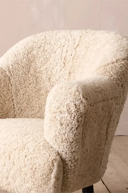 The Milo Sheep wool armchair