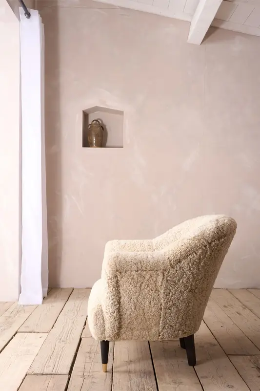 The Milo Sheep wool armchair