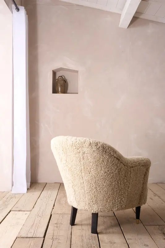 The Milo Sheep wool armchair