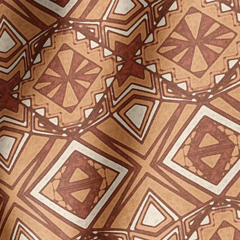 Deco Diamond Oxide Natural Cotton Linen Mix