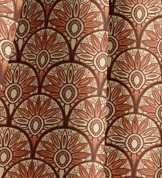 Floral Burst Oxide Natural Cotton Linen Mix