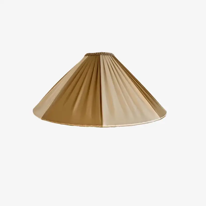 The Stripy Shade Ivory Gold Pleated Lampshade