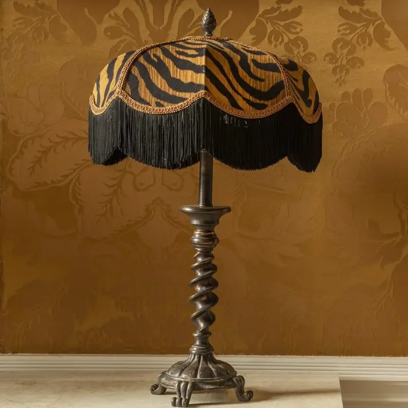 The Tigress Fringed Lampshade