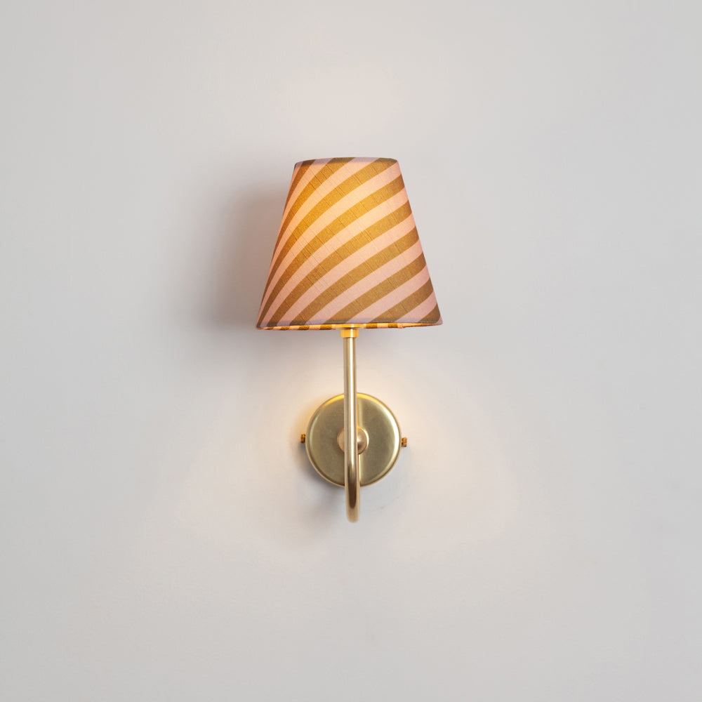 Juno Wall Light - Striped Linen
