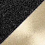 Powder Coated Black & Satin Brass